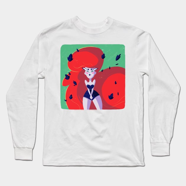 Redhead Plant lover Long Sleeve T-Shirt by Polygonal Mess